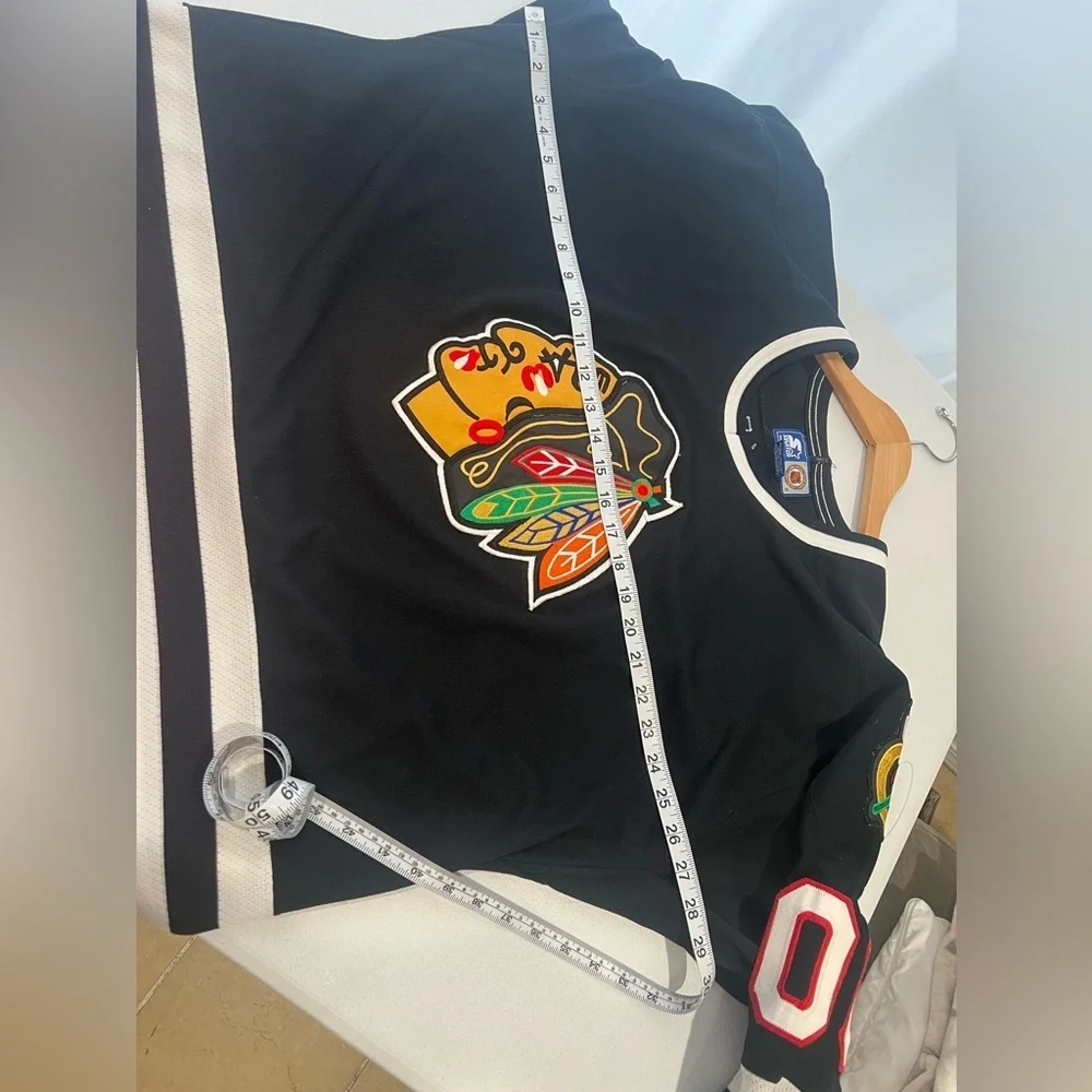 Chicago Blackhawks Starter Vintage jersey black alternate rare mens sz X Large - Picture 8 of 11